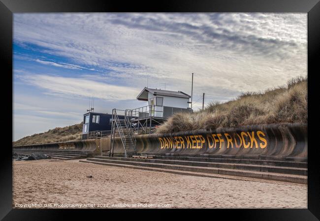Coastguard and Lifeguard Stations Framed Print by GJS Photography Artist