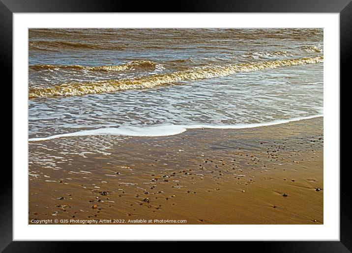 Tide Reveals Pebbles Framed Mounted Print by GJS Photography Artist