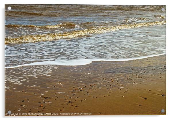 Tide Reveals Pebbles Acrylic by GJS Photography Artist
