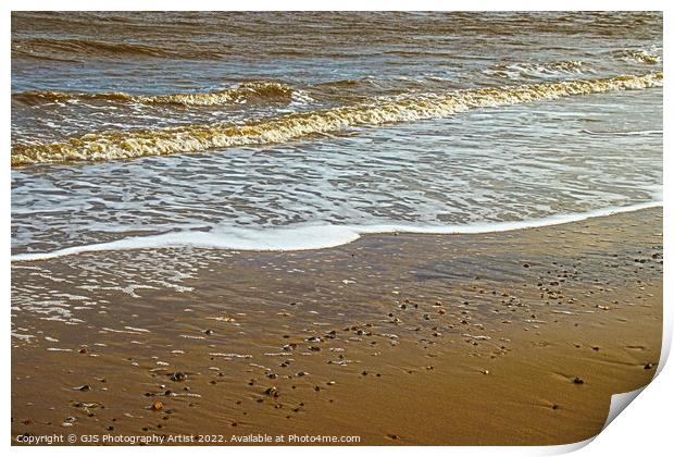 Tide Reveals Pebbles Print by GJS Photography Artist