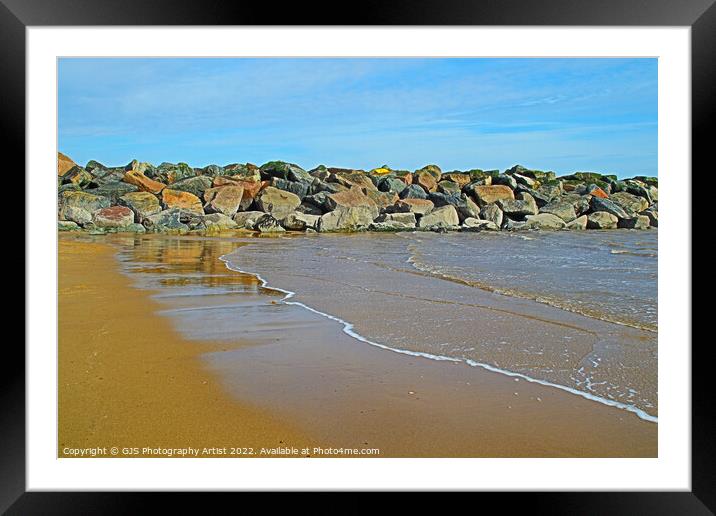 Rock Reflections Framed Mounted Print by GJS Photography Artist
