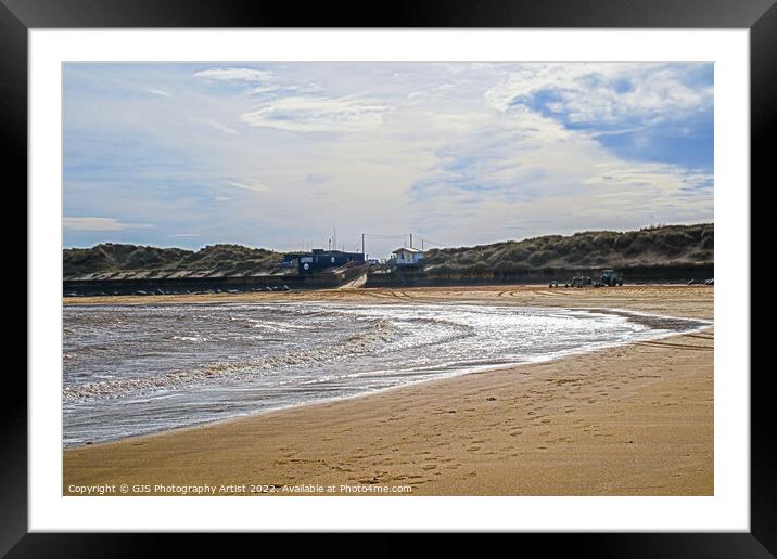 Lighting the Waves Framed Mounted Print by GJS Photography Artist