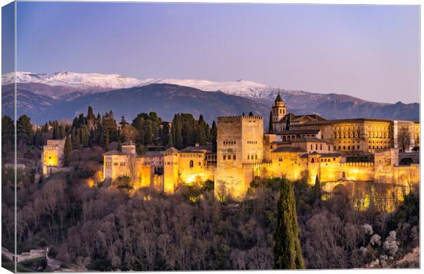 Alhambra Granada Canvas Print by peter schickert