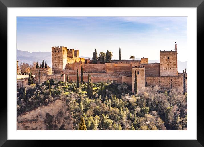 Alhambra Granada Framed Mounted Print by peter schickert