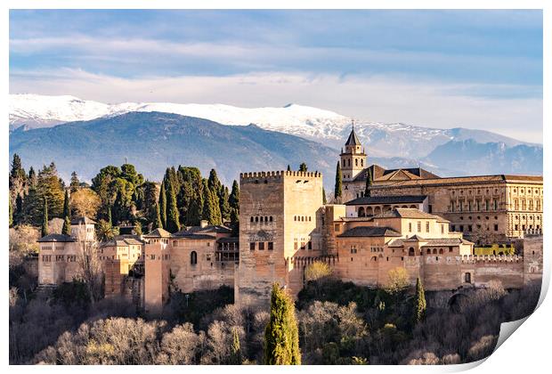 Alhambra Granada Print by peter schickert