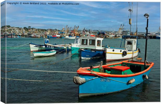 Newlyn harbour cornwall Canvas Print by Kevin Britland