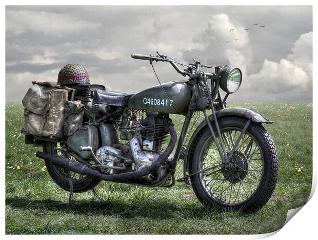Norton Motorcycle  Print by Dave Urwin