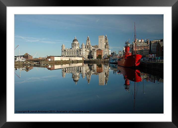 Liverpool Luminations Framed Mounted Print by Jonah Anderson Photography