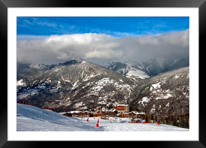 Courchevel Moriond 1650 3 Valleys French Alps France Framed Mounted Print by Andy Evans Photos