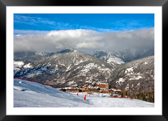 Courchevel Moriond 1650 3 Valleys French Alps France Framed Mounted Print by Andy Evans Photos