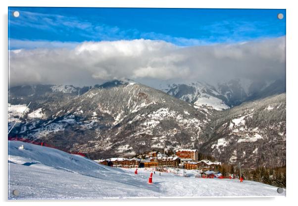 Courchevel Moriond 1650 3 Valleys French Alps France Acrylic by Andy Evans Photos