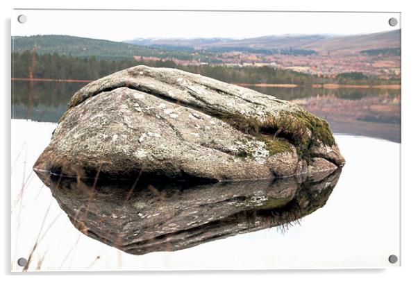 Floating Boulder Acrylic by Paul Hopes