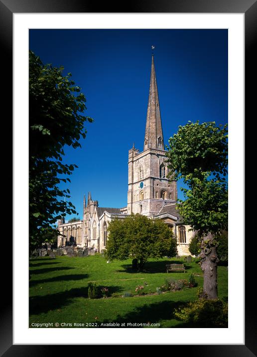 Picturesque Cotswolds - Burford Church Framed Mounted Print by Chris Rose