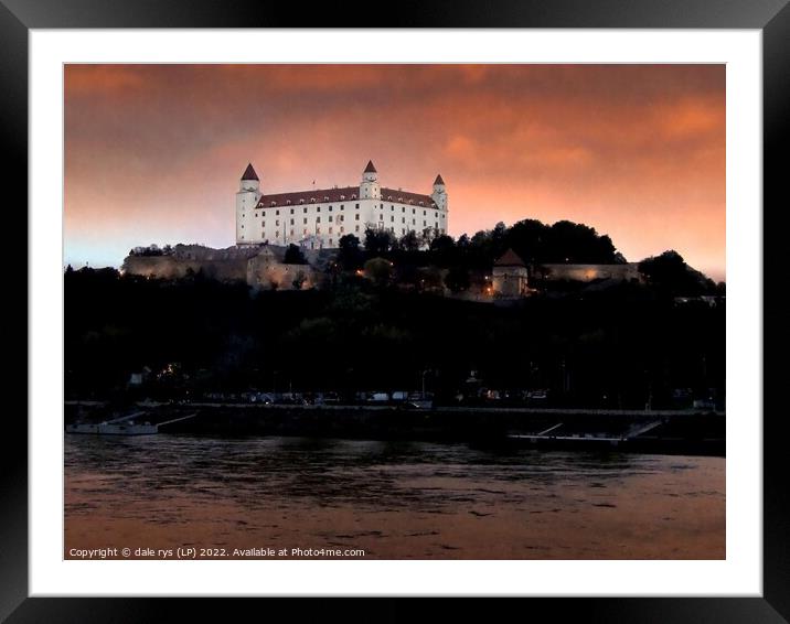 Danube River in Bratislava Framed Mounted Print by dale rys (LP)