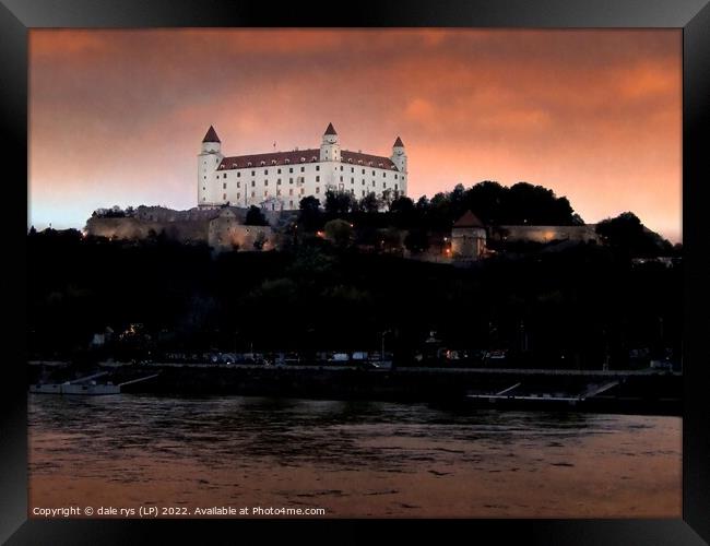 Danube River in Bratislava Framed Print by dale rys (LP)