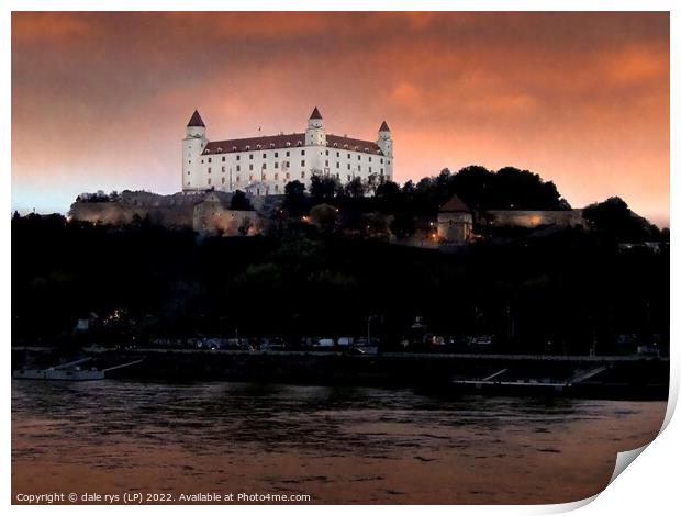 Danube River in Bratislava Print by dale rys (LP)