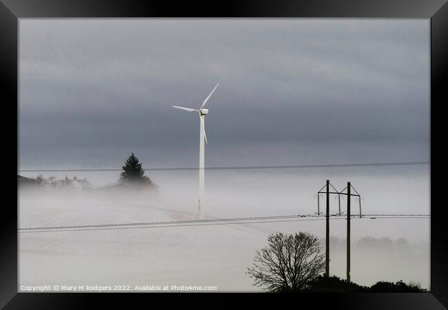 Wind Turbine Framed Print by Mary M Rodgers