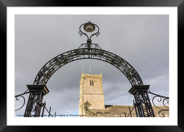Saint Mary's Church Tower and Gates, Kirkby Lonsdale Framed Mounted Print by Keith Douglas