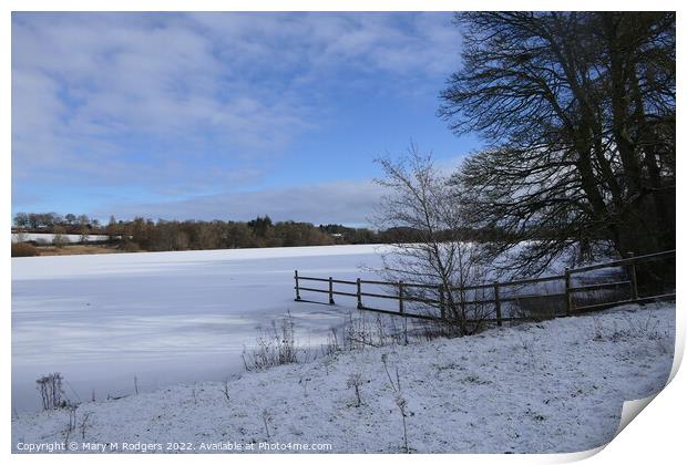 Frozen Loch  Print by Mary M Rodgers