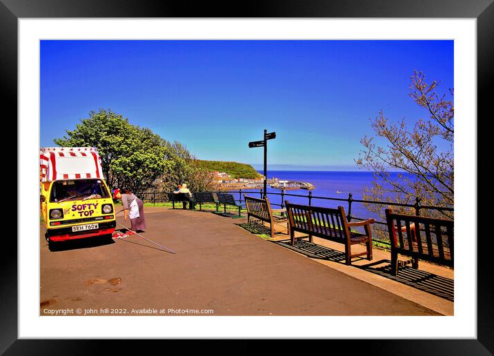 Esplanade, Scarborough, Yorkshire. Framed Mounted Print by john hill