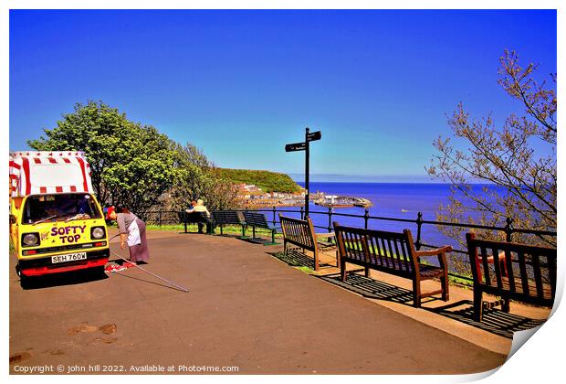 Esplanade, Scarborough, Yorkshire. Print by john hill