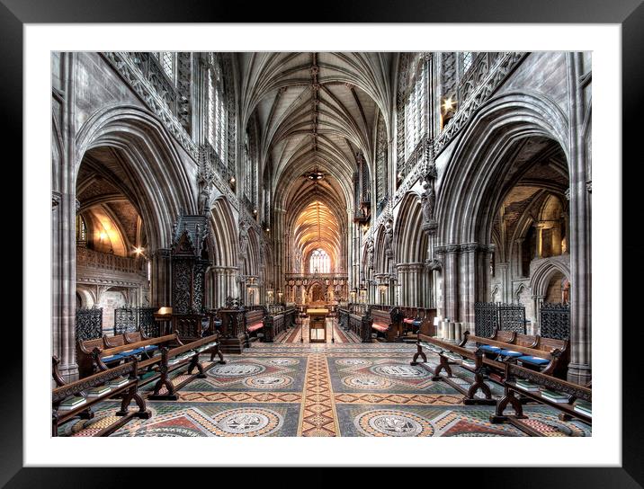 Lichfield Cathedral  Framed Mounted Print by Dave Urwin