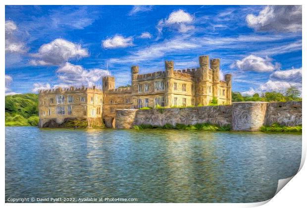 English Castle Art Print by David Pyatt