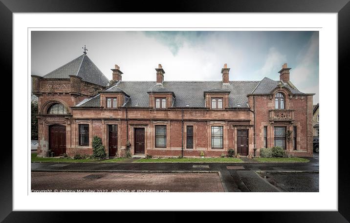 Clydebank Riverside Station Building Framed Mounted Print by Antony McAulay