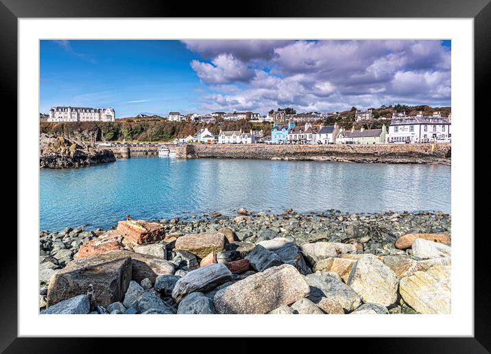 Harbour View Portpatrick Framed Mounted Print by Valerie Paterson