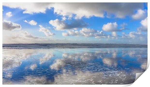 Widemouth Bay Mirror Print by Maggie McCall