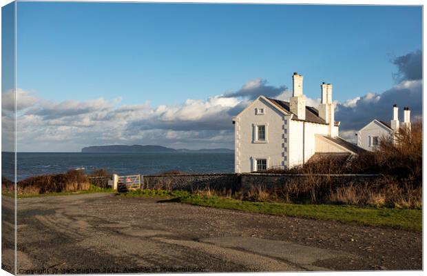 Penmon point looking toward Big Orme Canvas Print by Mike Hughes
