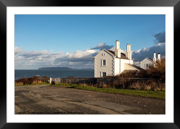Penmon point looking toward Big Orme Framed Mounted Print by Mike Hughes