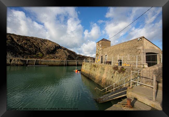 Amlwch harbour  Framed Print by Mike Hughes