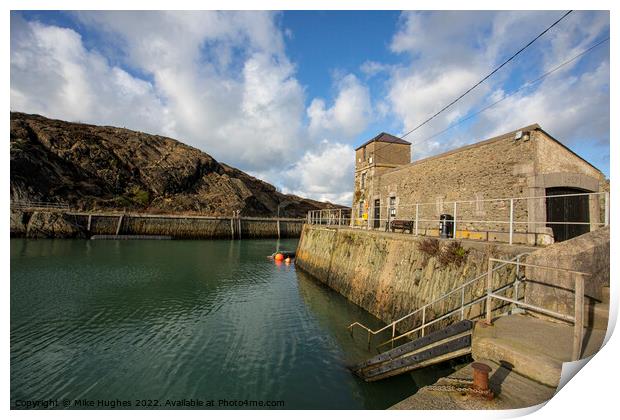 Amlwch harbour  Print by Mike Hughes