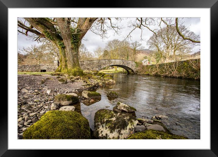 Pelter bridge at Rydal Framed Mounted Print by Mike Hughes