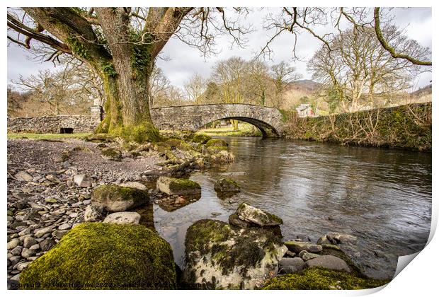 Pelter bridge at Rydal Print by Mike Hughes