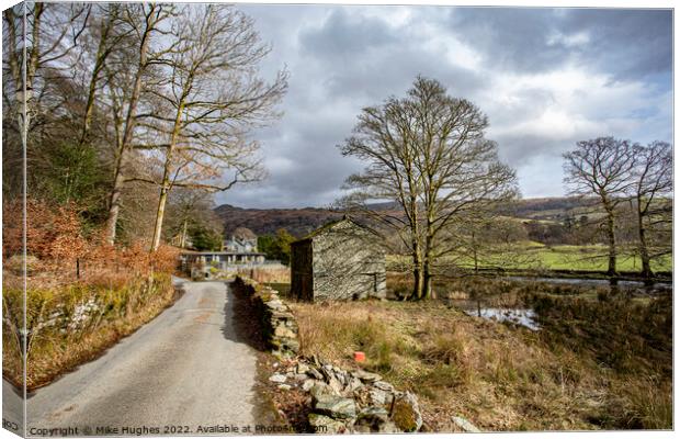 Rydal to Grassmere Canvas Print by Mike Hughes