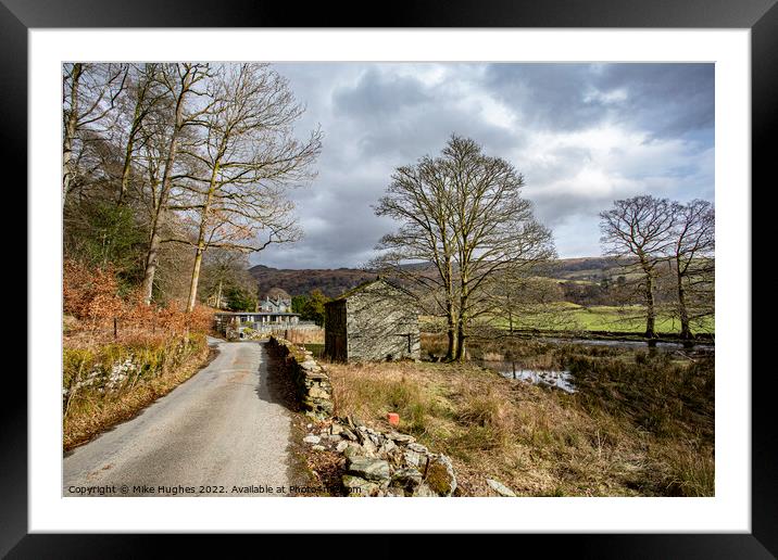 Rydal to Grassmere Framed Mounted Print by Mike Hughes