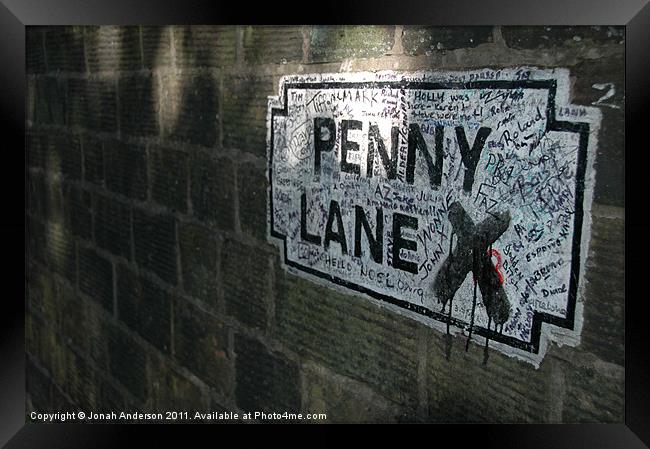Penny Lane Ponderances Framed Print by Jonah Anderson Photography