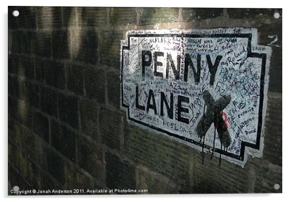 Penny Lane Ponderances Acrylic by Jonah Anderson Photography