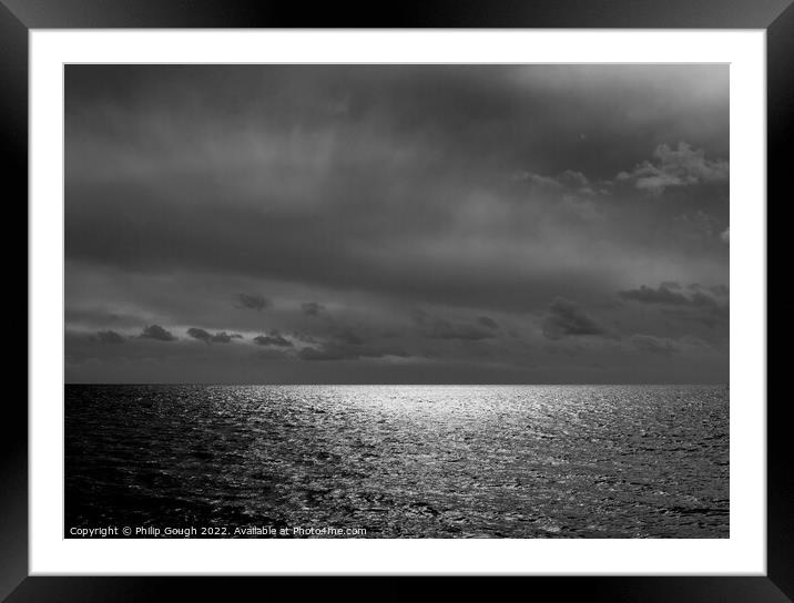 MOOD IN THE SEASCAPE Framed Mounted Print by Philip Gough