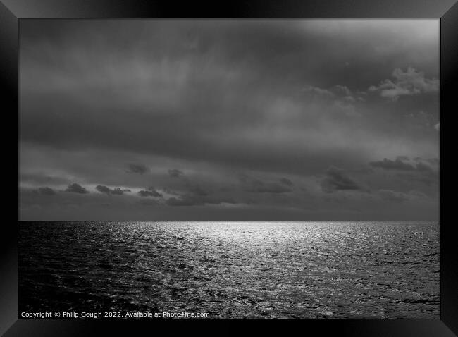 MOOD IN THE SEASCAPE Framed Print by Philip Gough