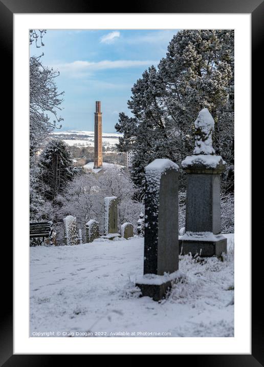 Balgay Cemetery Dundee Framed Mounted Print by Craig Doogan