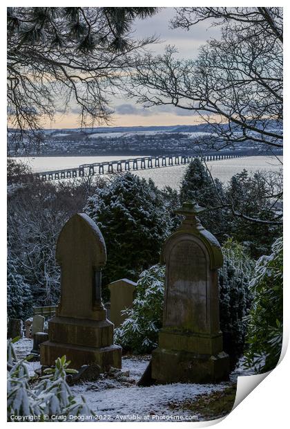 Balgay Cemetery Dundee Print by Craig Doogan