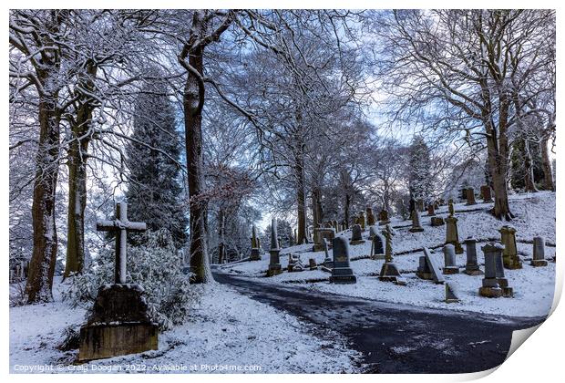 Balgay Cemetery Dundee Print by Craig Doogan