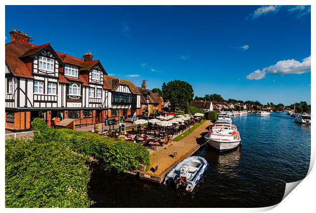 The Swan Inn at Horning Print by Gerry Walden LRPS