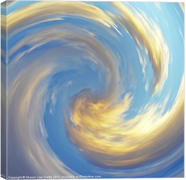Swirling clouds Canvas Print by Sharon Lisa Clarke