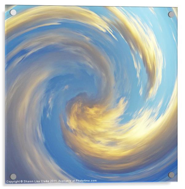 Swirling clouds Acrylic by Sharon Lisa Clarke