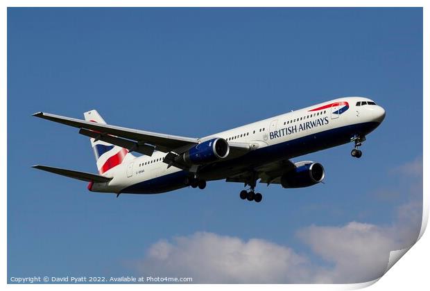British Airways Boeing 767-336  Print by David Pyatt