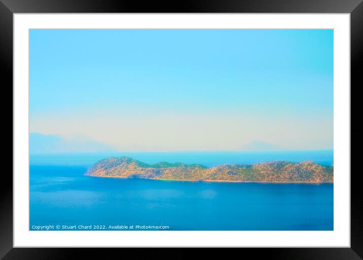 Soft Misty Seascape Framed Mounted Print by Travel and Pixels 